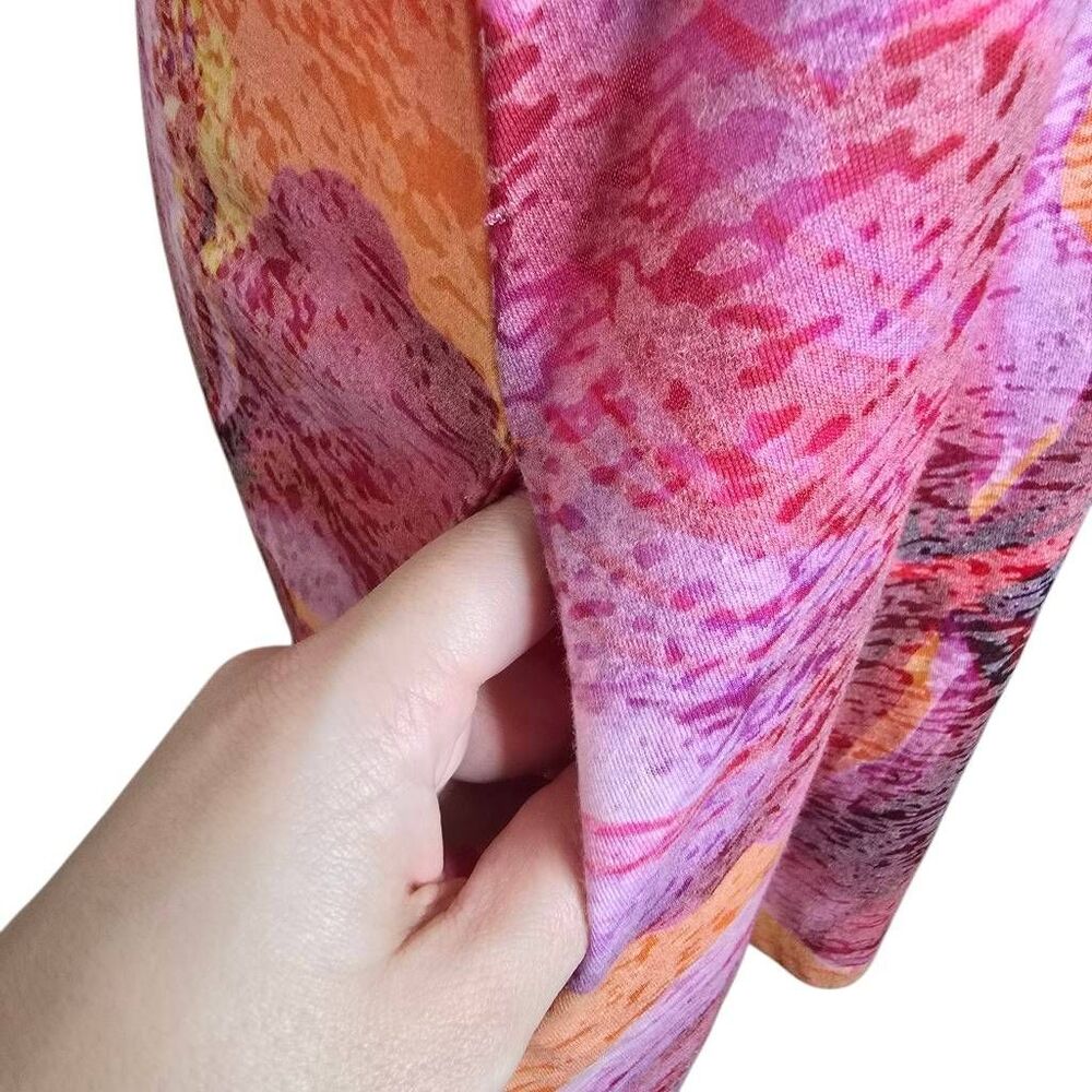 Kai Wahine Designs St Thomas VI Hibiscus Burnout Tank Cover Up Dress Pockets L - Picture 5 of 10